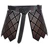 Retro Skirt Armors with Adjustable Belt Double Sides Waist Armors Medieval PU Leather Thigh Armors
