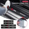 4Pcs Carbon Fiber Car Door Threshold Plate Stickers For Liberty Commander Grand Cherokee Wrangler JK Gladiator Compass