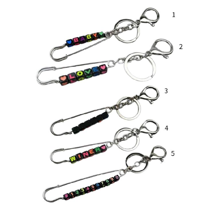 Punk Style Keychain Customizable Key Pendant Unique Keychain Acrylic Keychain