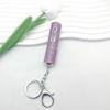 Exquisite Bottom Refillable Keychain Bottle 5ml Crystal Key Ring Atomizer Rhinestone Portable Spray Bottle For Travel