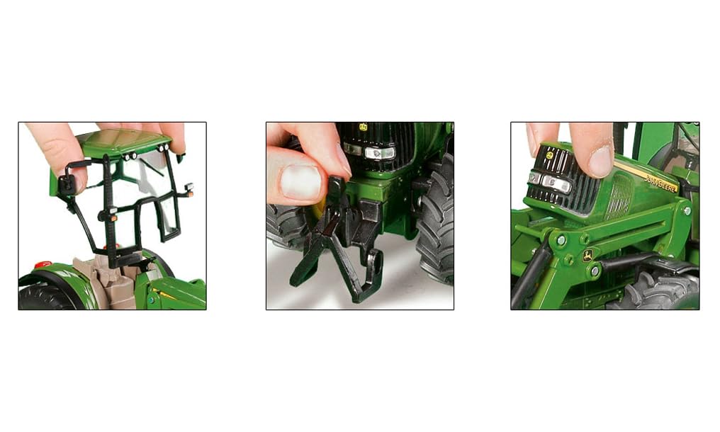 SIKU John Deere Tractor with Front Loader Scale Model SK3652 1/32