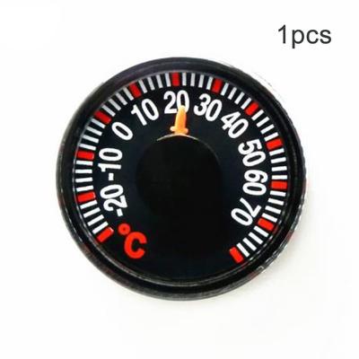 Bimetal Thermometer Black Gauge Indoor Monitoring Round