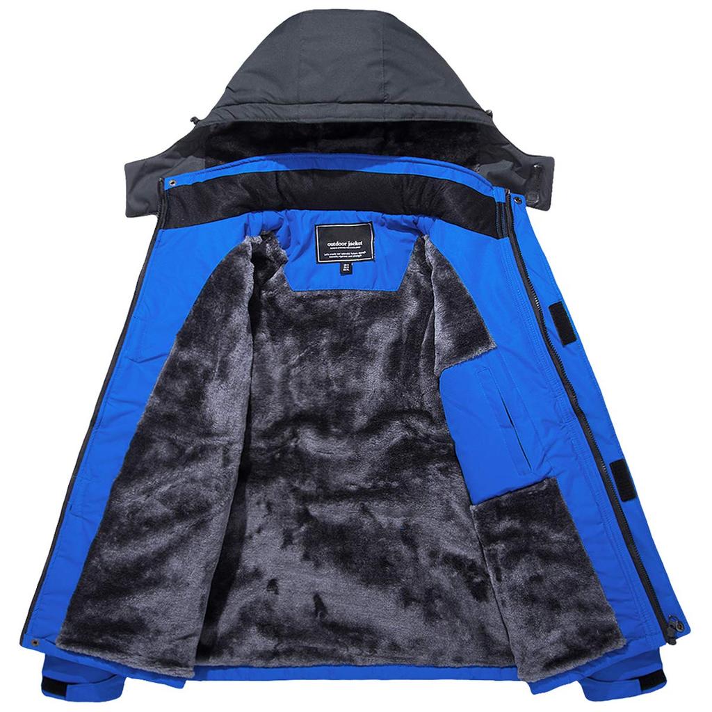 Mountain Parka for Cold Weather Winter Bike Ski Work Large M [KEFITEVD] Men, Jumper, Jacket, Windproof, Wear, Wear, Warm, Size, Blue, JP,