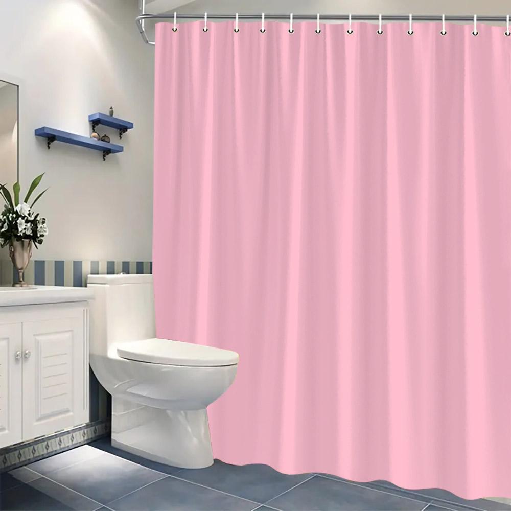

Colourful European Simple Modern Shower Curtain Blue Purple Green Red Polyester Fabric Shower Curtain Bathroom Decoration With H W60H190(CM)-1 Pcs