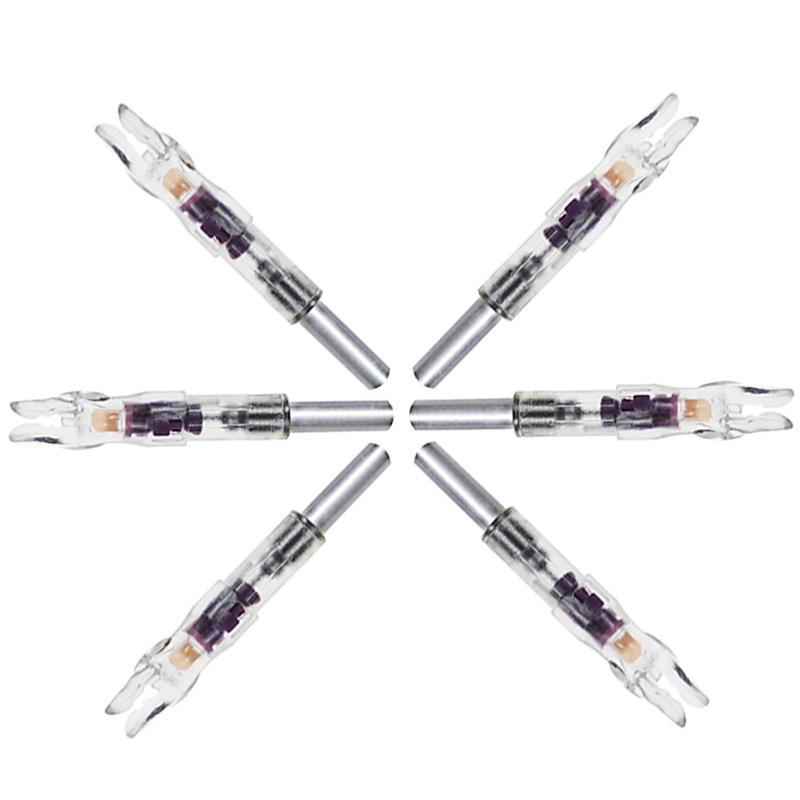 Auto-Light LED Nock for 6.2mm Carbon Arrows with Switch