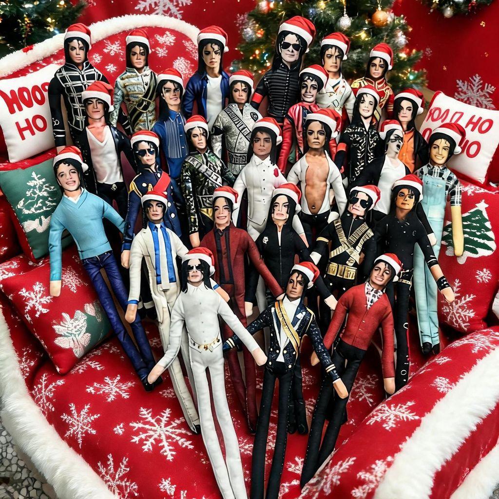 Michael Jackson Christmas Plush Collectible With Poseable Skeleton For Fans
