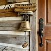 Outdoor Doorbell Chime Wall Mounted Cast Iron Bell for Vintage Dinner Rustic Hanging Outside Front Door Garden Home Decor Clear Sound