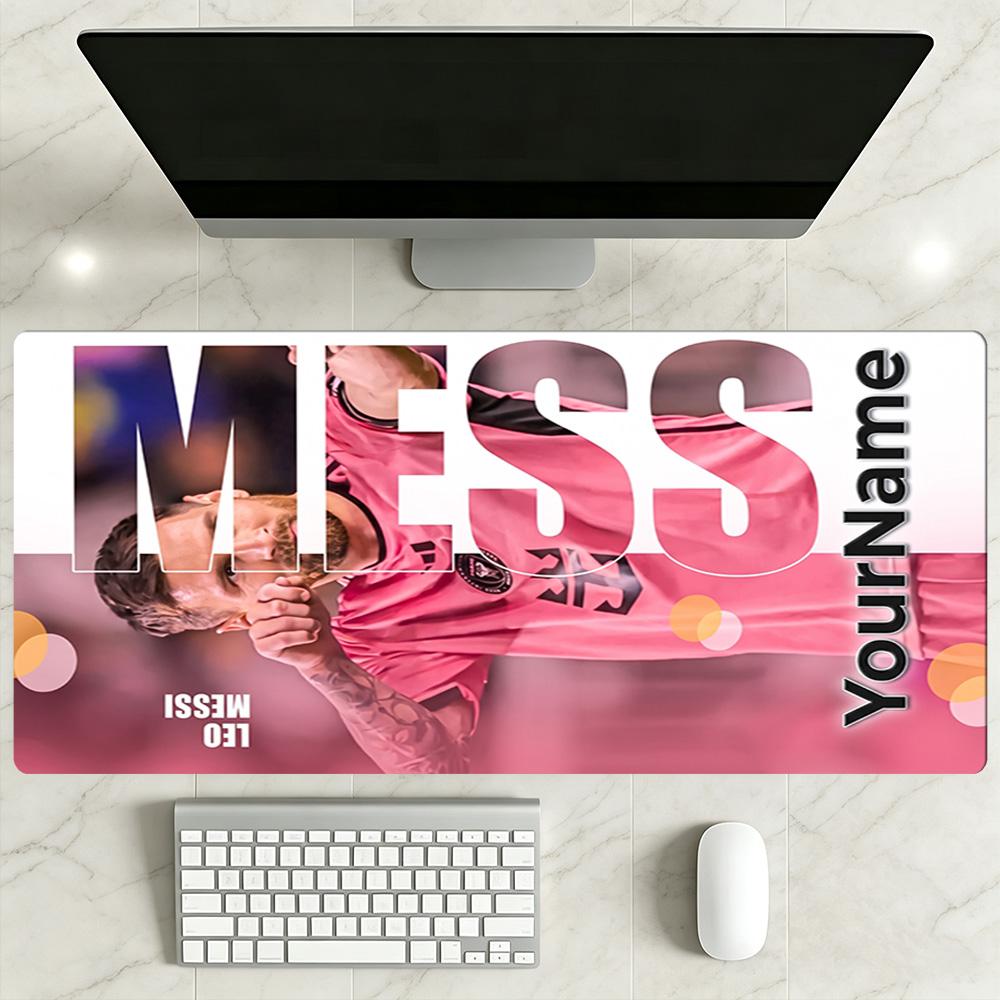 Messi Customize Text Beach Towel Super Soft & Absorbent Perfect for Traveling Yoga Camping and Swimming