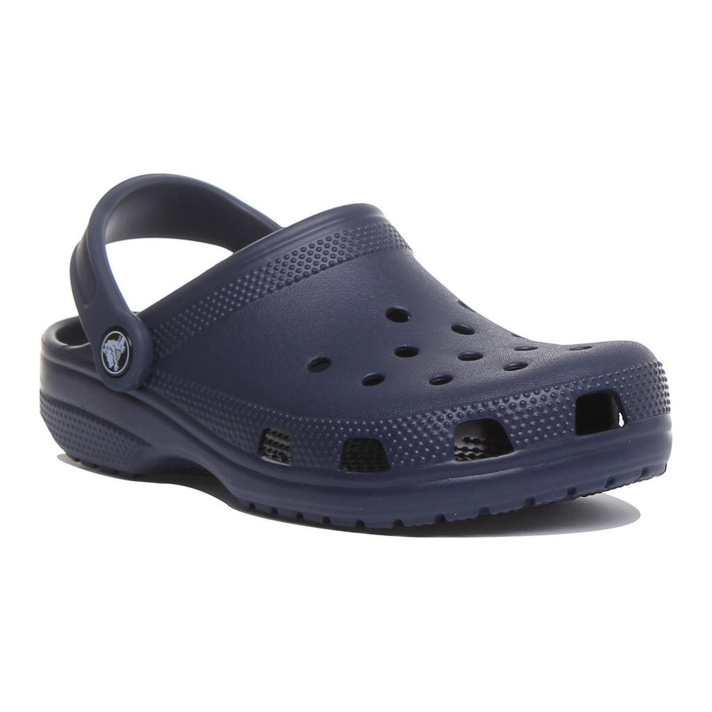 Crocs Classic Clog Comfortable Versatile Non-Slip Durable Childrens Sandals Kids Sandals Deep-Blue 206991-410