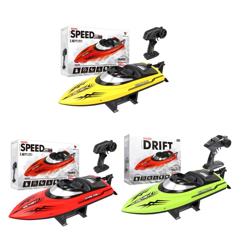 

HJ811 2.4G RC лодка 25 км/ч высокоскоростная гоночная лодка с функцией самоопрокидывания