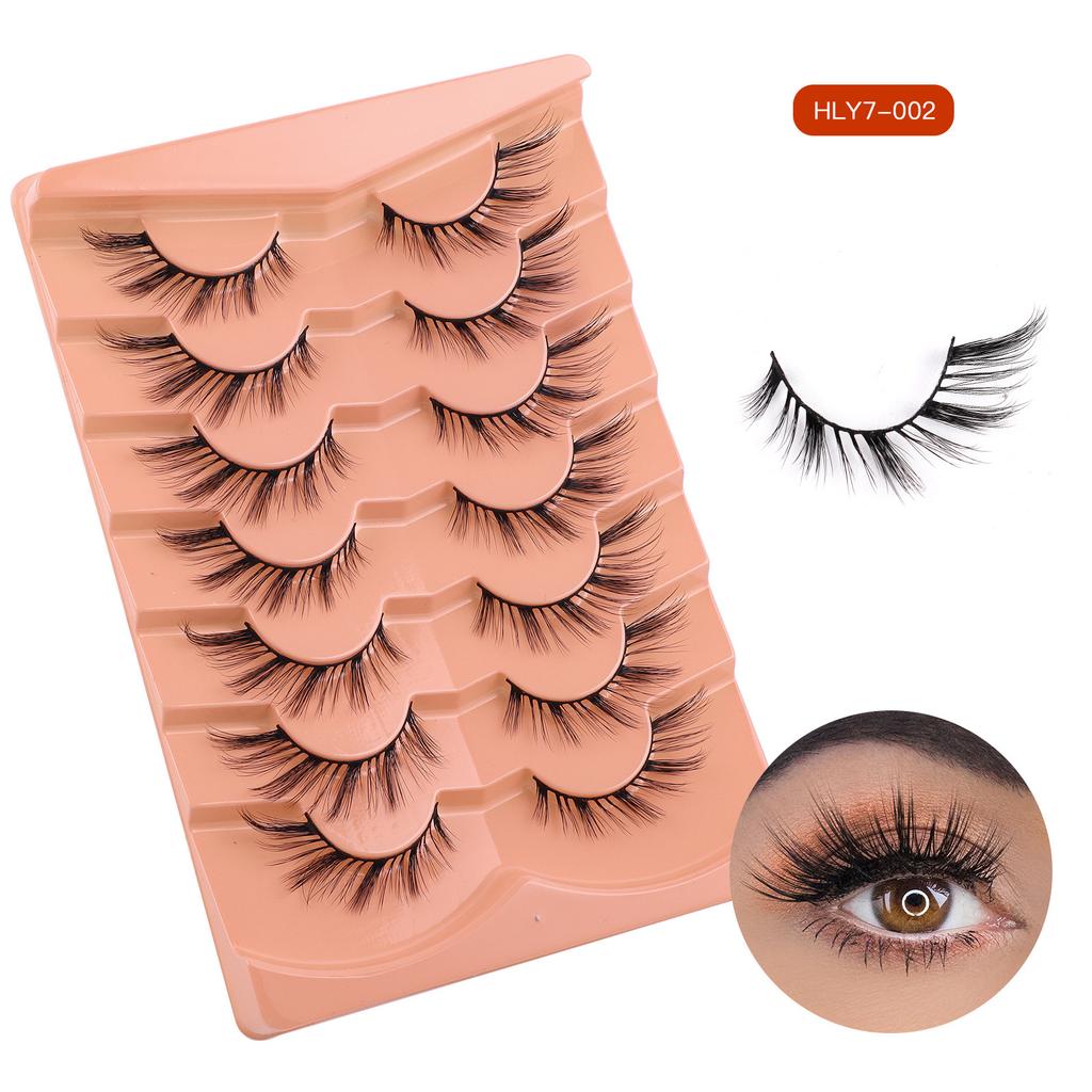 Fox Eye False Eyelashes 7 Pairs Of Eye Tail Lengthening Daily Makeup Stage Eyelashes