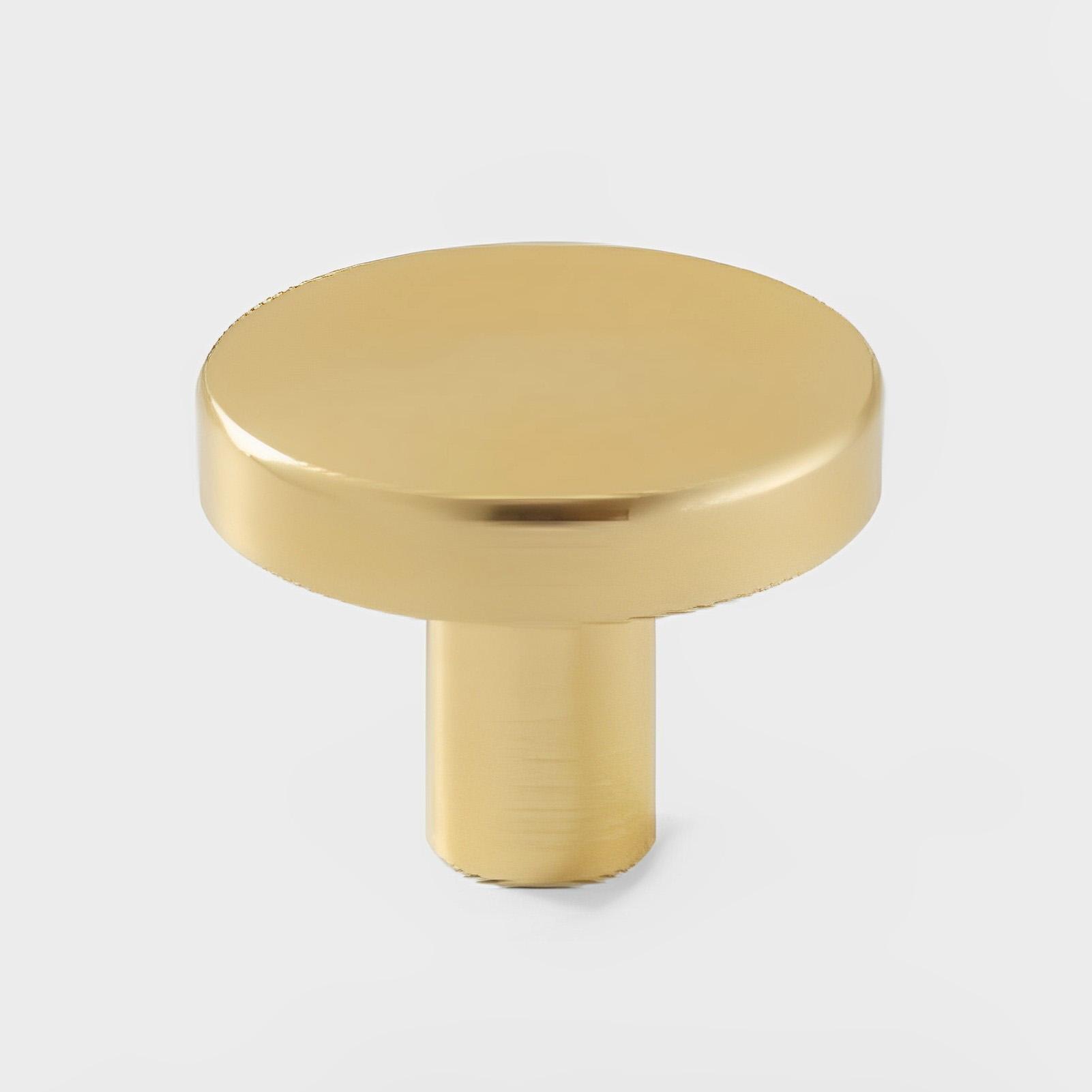 

Aluminum Alloy Round Single Hole Cabinet Door Drawer Pulls Handle Kitchen Furniture Hardware Decorative Knob 1pcs золотой