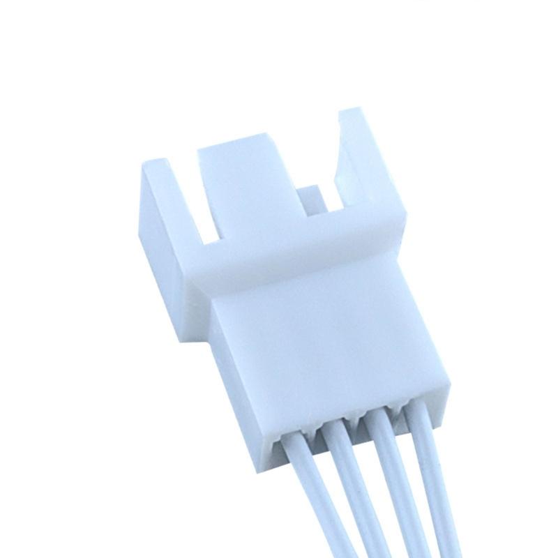 Flexible 4PIN CPU Cooling Fan Power Extension Wire Supports 3pin/4pin Fan For Large Computer Case And Complex Routing