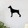 Plaque Murale Métallique Doberman Pinscher Silhouette De Chien Décoration Murale Élégante, Hanging Wall Art, Et Décor Métallique