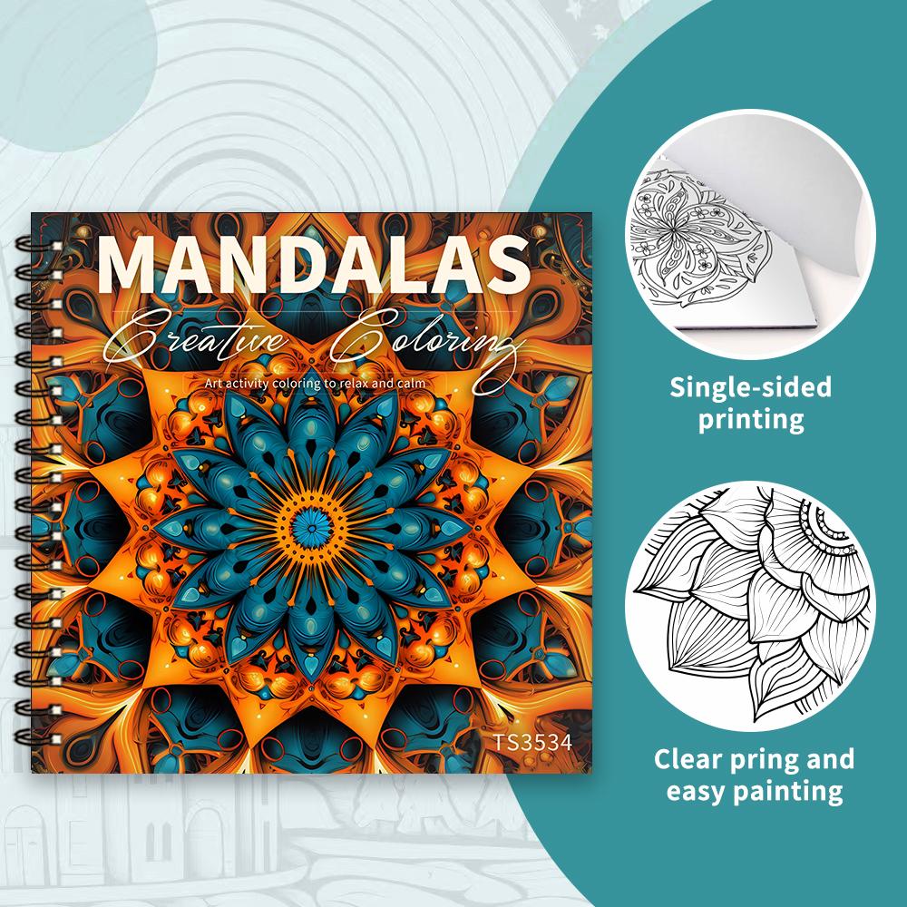 1pc, Floral Colouring Book - Teen Colouring Book - 30 Sheets, 8.3x 8.3 inches, Adult Stress Relief, Birthday, Holiday Party Gift