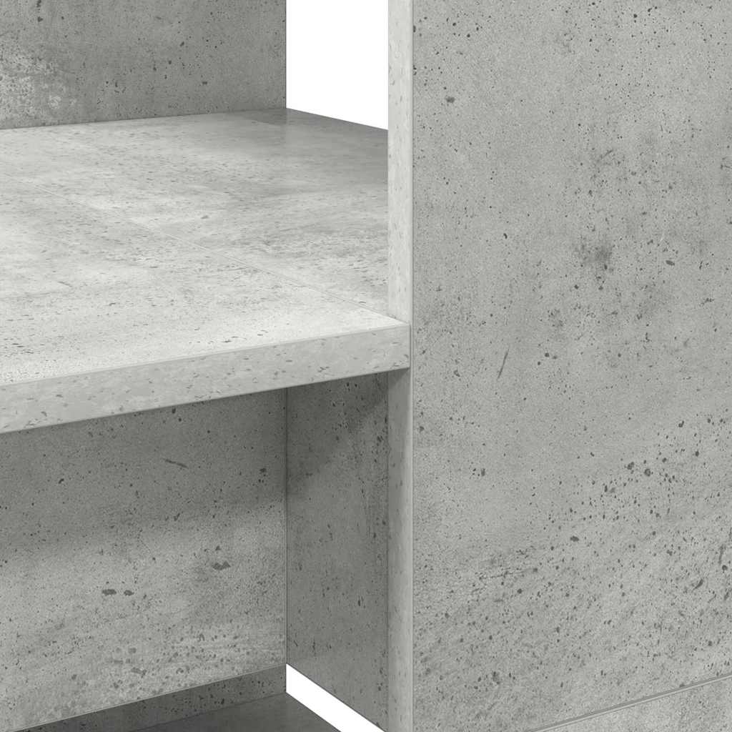 Concrete Grey Desk 113 X 54 X 120 Cm Particleboard