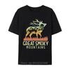 Great Smoky Mountains National Park Retro Mountain Tshirt Fashion Unisex Oneck Tops Tees Casual T Shirt Cotton Unisex Tshirt