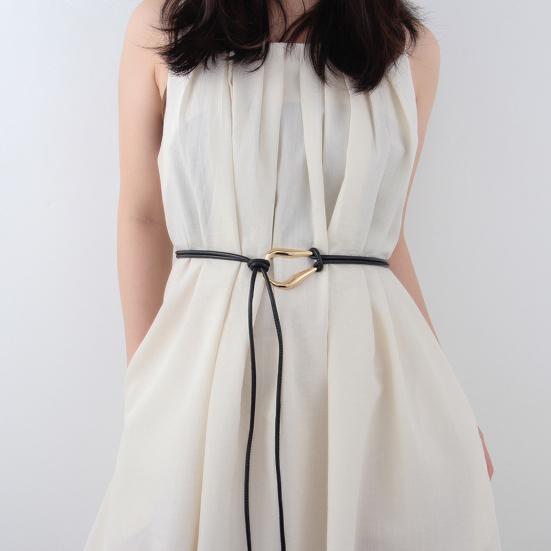 Women Belt Imitation Leather Adjustable Waist Cinching Belt Minimalist Design Dresses Shirts Jumpers Casual Waistband
