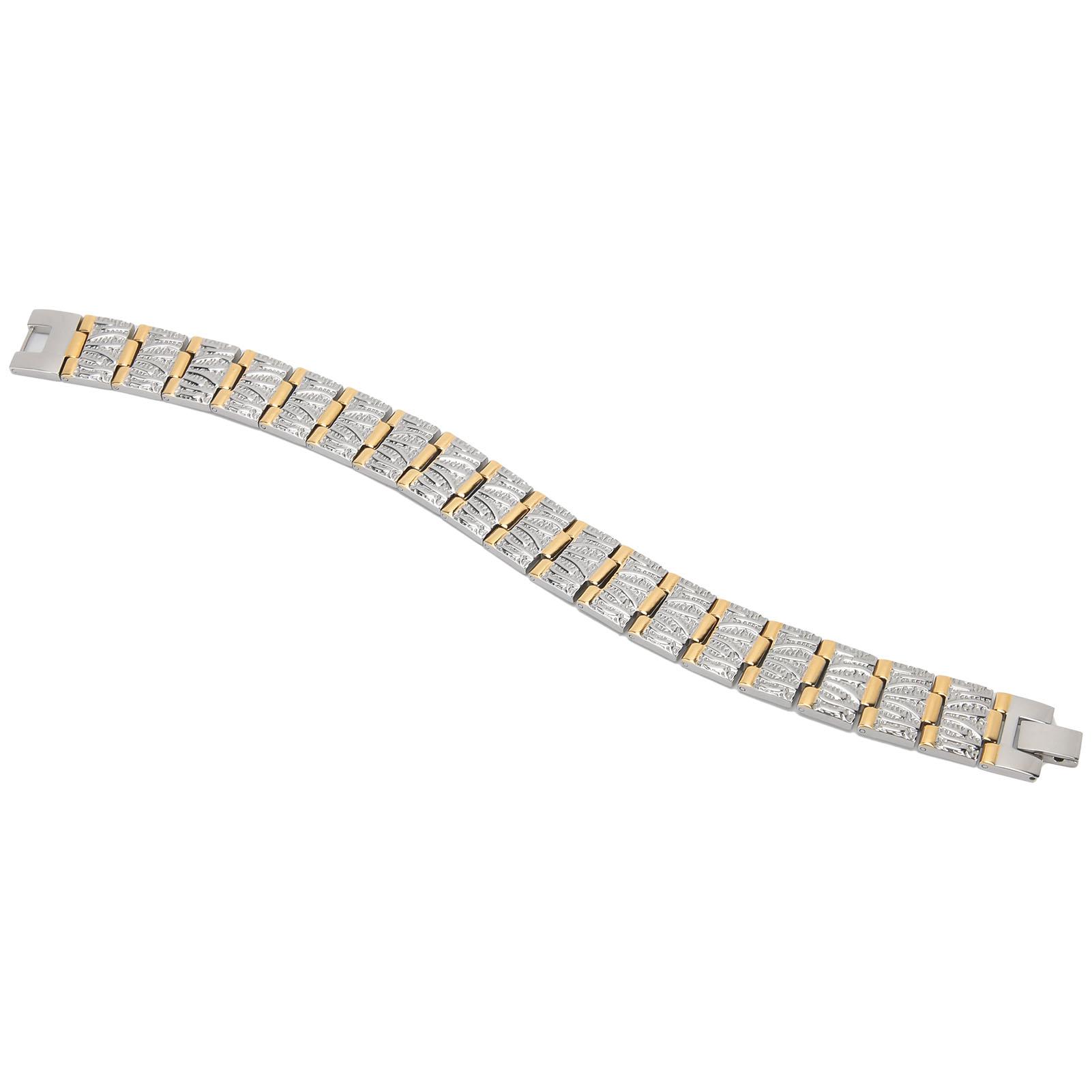 

Золотой мужской браслет модный магнит цепочка на руку нержавеющая сталь обезболивающее запястье ювелирные изделия