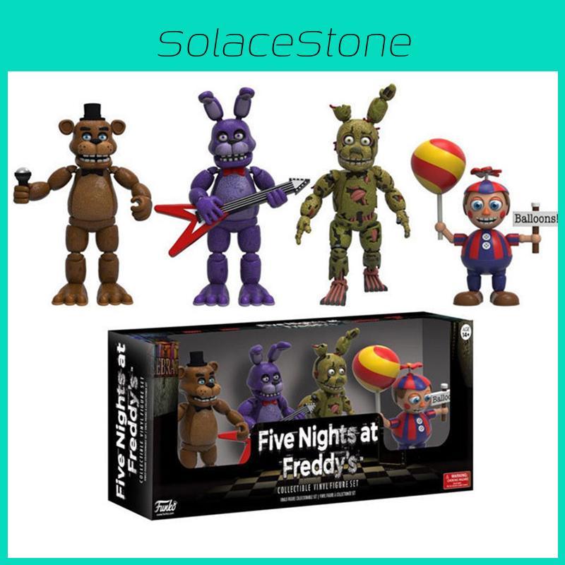 Stunning 4pcs Five Nights At Freddy's Pizza Simulator Action Figures For Ultimate Collection