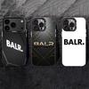 Brand B-BALR Logo Phone Case For iPhone 17,16,15,14,13,12,11 Plus,Pro Max,XS,Colored Silver Phone Case