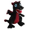 Peluche drago nero dinosauro bambola per bambini compagno bambola di pezza calmante regalo di compleanno per uomo