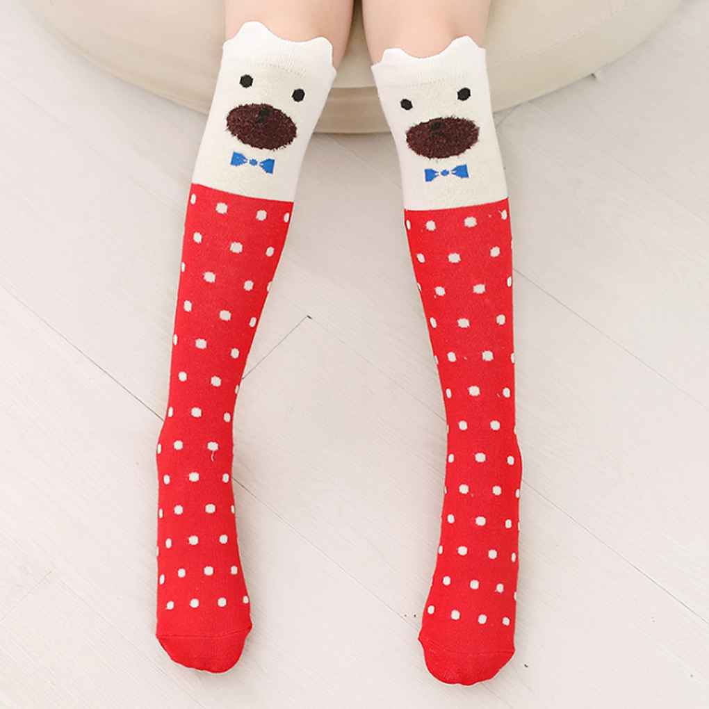 Cartoon Stockings Girl Knee Highs Mid\-Calf Length Stocking Skinny Pantyhose