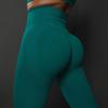 Women's High-Waist Seamless Knitted Yoga Pants - Hip-Lifting, Solid Color, Spring/Summer
