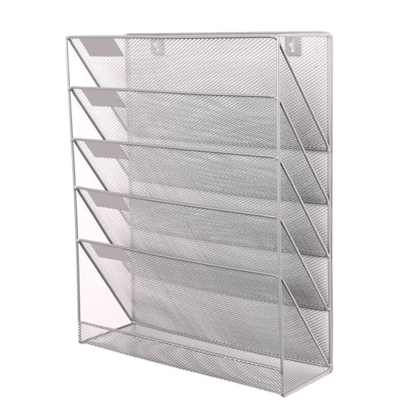 COUVEZI Wall-Mounted 5-Tier Mesh File Organizer