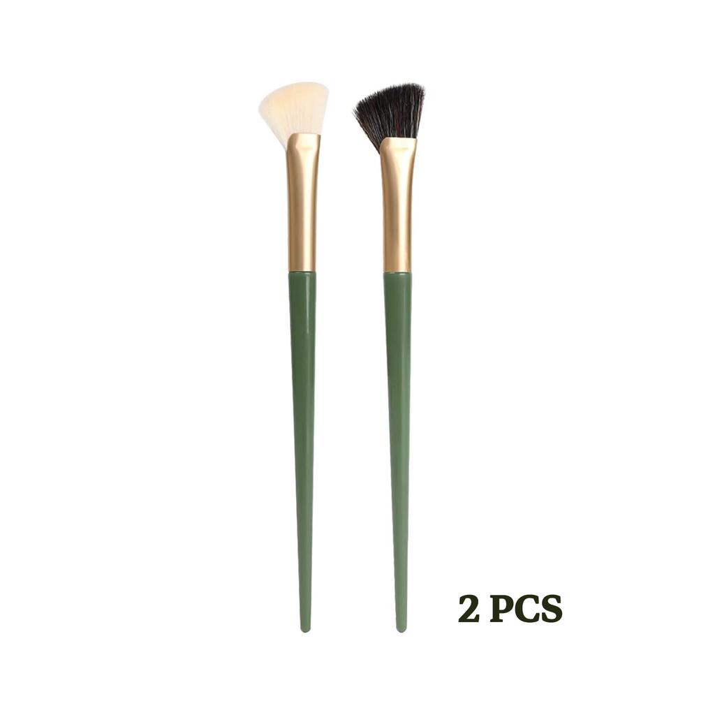 Half Fan Shaped Nose Contour Brush for Concealer, Highlighter & Shading – Soft Bristles, Portable & Precise  Blending Makeup Tool– 1PC or 2PCS