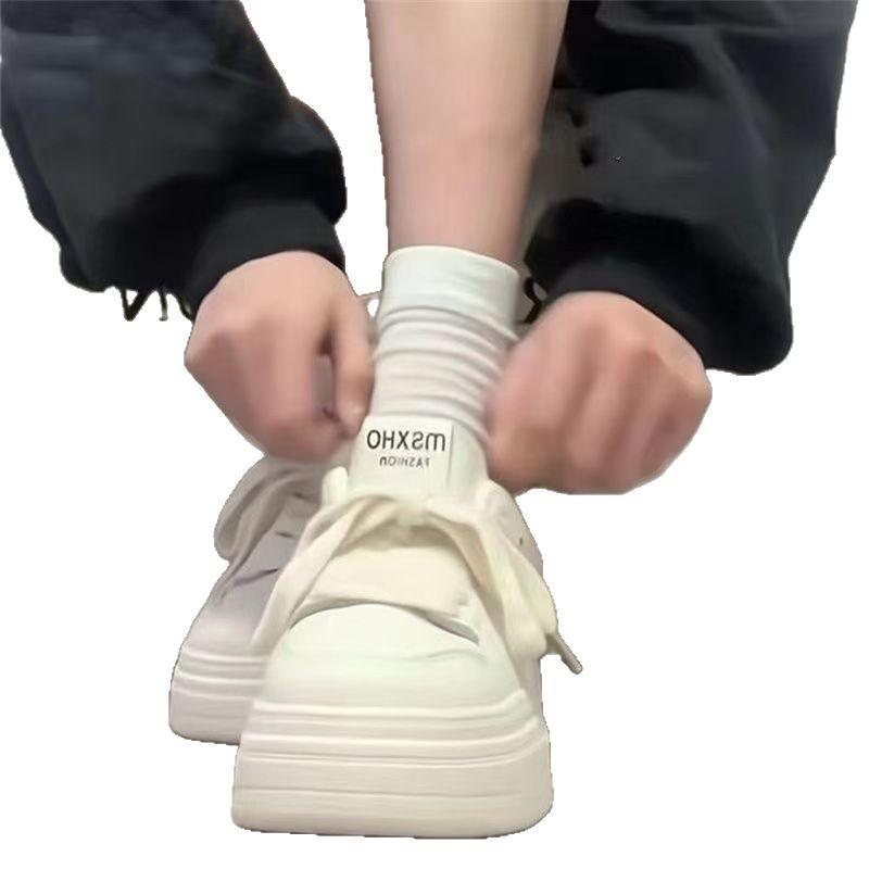 Best-selling Shoes for Female Students Casual Thick-soled Height-increasing Shoes Versatile Sneakers