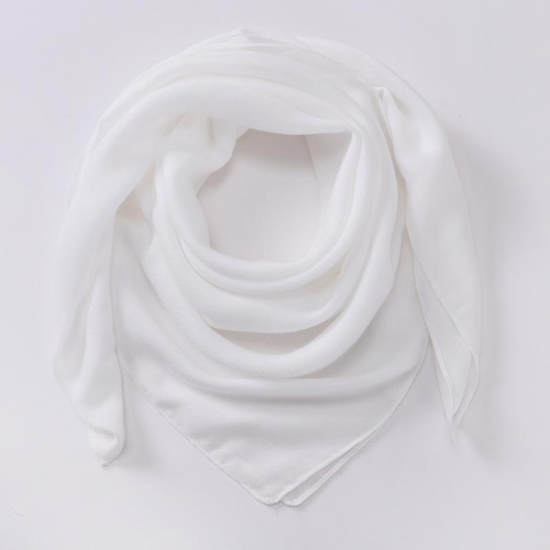 91cm solid color cotton-linen scarf headscarf, vintage square scarf, gauze scarf, shawl, breathable headscarf, women's wholesale