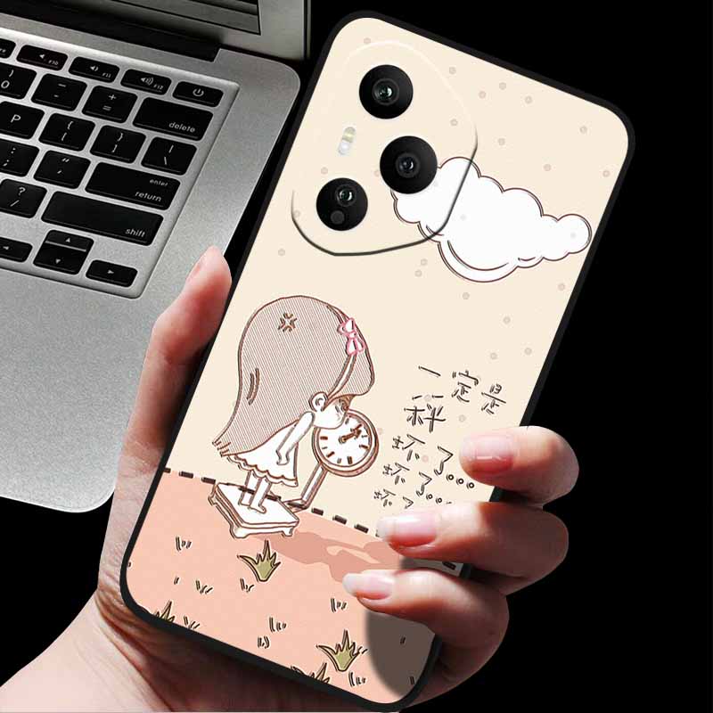 Emboss Case For Honor 400 / 400 Pro / 400 Lite 3D Relief Embossed Retro Silicone Back Cover For Honor 400 Pro 400 5G Soft Emboss