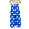Women's Casual And Fashionable Printed Elastic Waist Loose Wide Leg Pants
