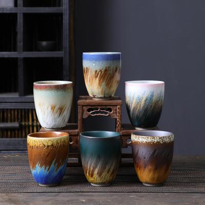 Furnace Brewing Tea Cup Small Teacup Coarse Pottery Tea Cup Creative Teacup Retro Master Cup Ceramic Single Cup