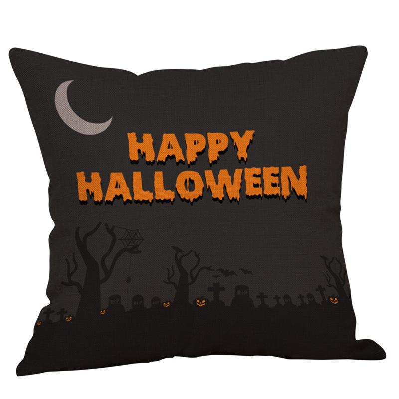 Stylish Halloween Sofa Throw Pillow Cover with Creative Backrest Design