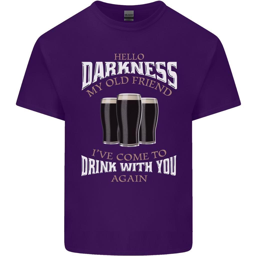 Hello Darkness My Old Friend Funny Guiness Unisexs Light Cotton TShirt
