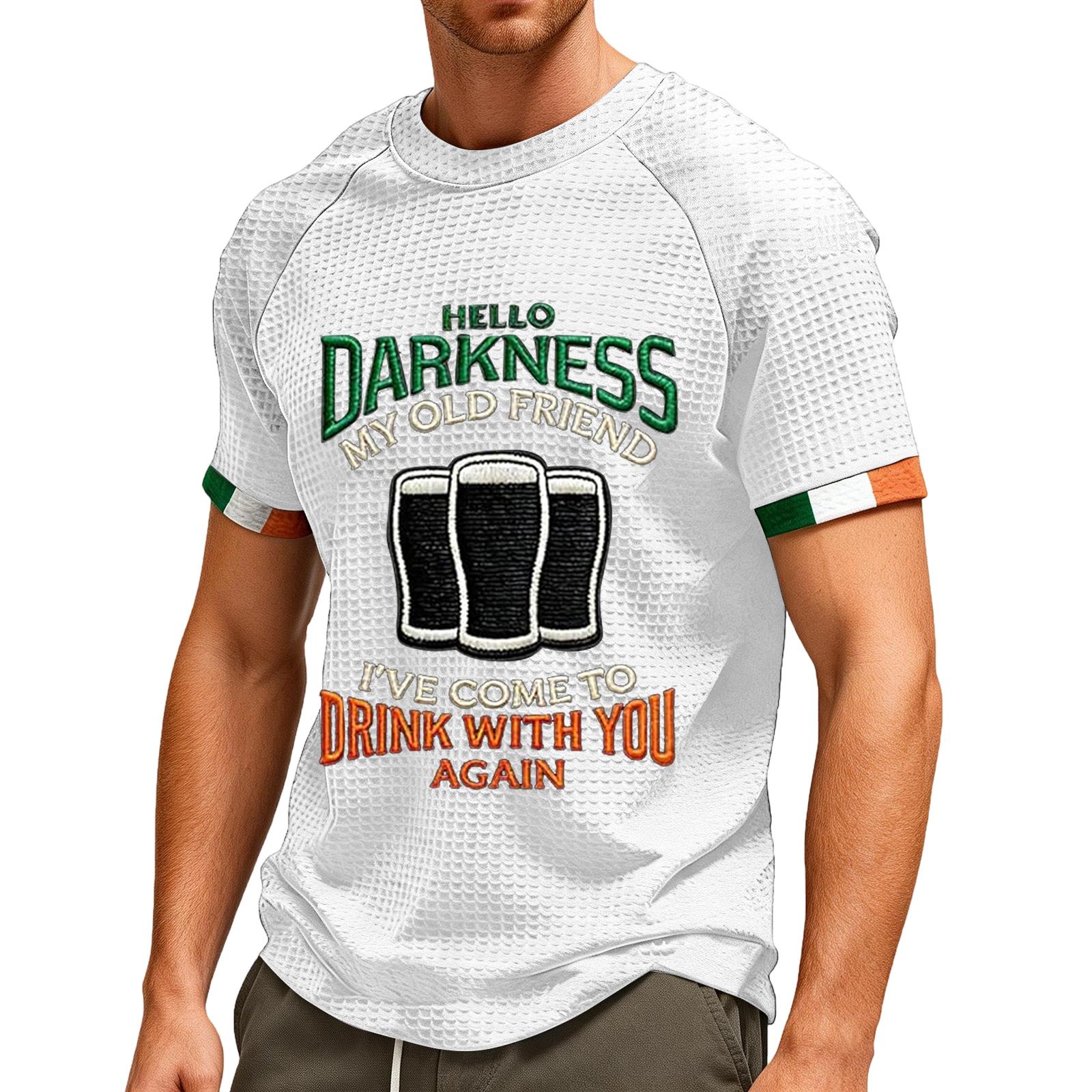 Men s Darkness My Old Friend T-Shirt Irish Beer Shirt Ireland Tee XL белый 1380₽