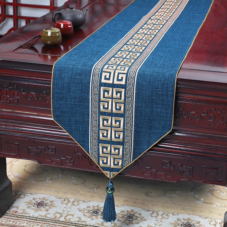 

Новая китайская вышивка, современный роскошный стол, флаг, обеденный стол Чаньи, ТВ-шкаф, украшение из ткани, хит продаж, современная гостиная, постельное белье из красного дерева