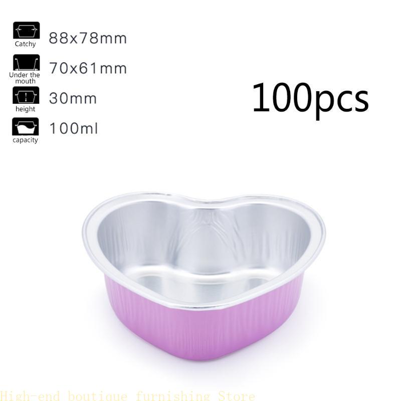  Dessert Cups with Lids Gold Rose Red Aluminum Foil Baking Cups Holders Cupcake Bake Utility Ramekin Clear Cups