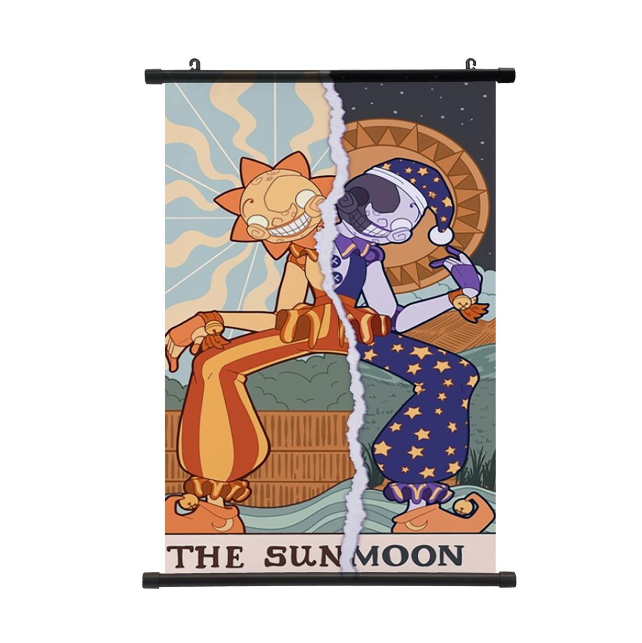 

Fnaf Сандроп Мундроп БОСС Постер Настенный Свиток Постер Подвесная Картина Домашний Декор Постер Стена 40*60cm синий