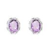 S925 sterling silver stud earrings necklace ring set with natural crystal stone brushed craftsmanship light luxury section high-rise jewelry set