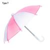 Rainbow Colors Color Matching Patch Mini Rain Gear Colorful Doll Umbrella Dollhouse Accessories