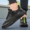 Men’s Black Sports Shoes White Running Sneakers Summer Breathable Shoes Students Large Size Jogging Shoes Light Weight