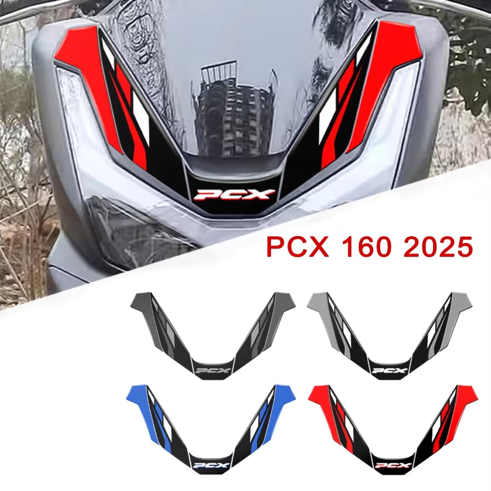 FOR PCX 160 PCX160 2025 Anti-slip Front Sticker Anti-Scratch Protective Sticker Film Armor Modification Accessories (Red) [Parallel Import]