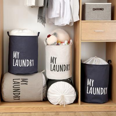 Cesta de almacenamiento de ropa sucia independiente, ahorro de espacio, redonda, ropa sucia, artículos diversos, cesto para juguetes, suministros para el hogar