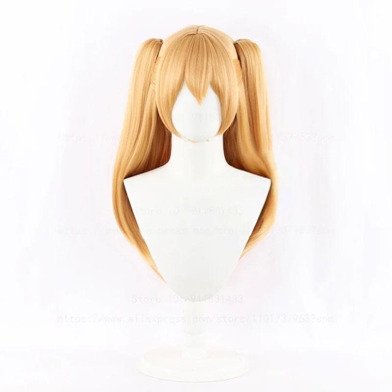 

Парик для косплея Amano Ririsa 2.5 Dimensional Seduction 65 см Blonde Clip Ponytails Термостойкие синтетические волосы Аниме-парики + шапочка для парика One Size