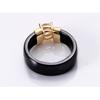 Luxury Brilliant Zircon Black White Ceramic Ring For Women Finger Jewelry Accessories High-quality Wedding Engagement Gifts