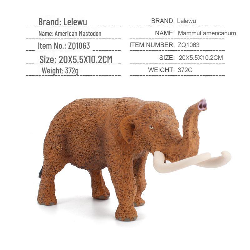 

Имитационная модель древних животных: Шерстистый носорог и мамонт - развивающая игрушка для детей