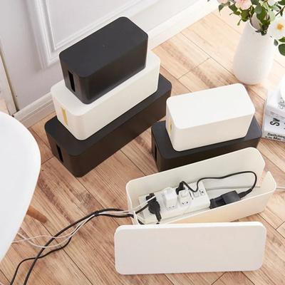 Plastisk Trådförvaringslåda Strömkabel Förvaringsfodral Kopplingsbox Kabelhanterare Förvaringslåda Hushållsartiklar Organizer Hem